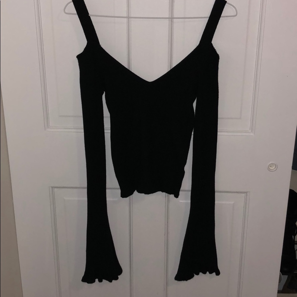 LA hearts off the shoulder sweater